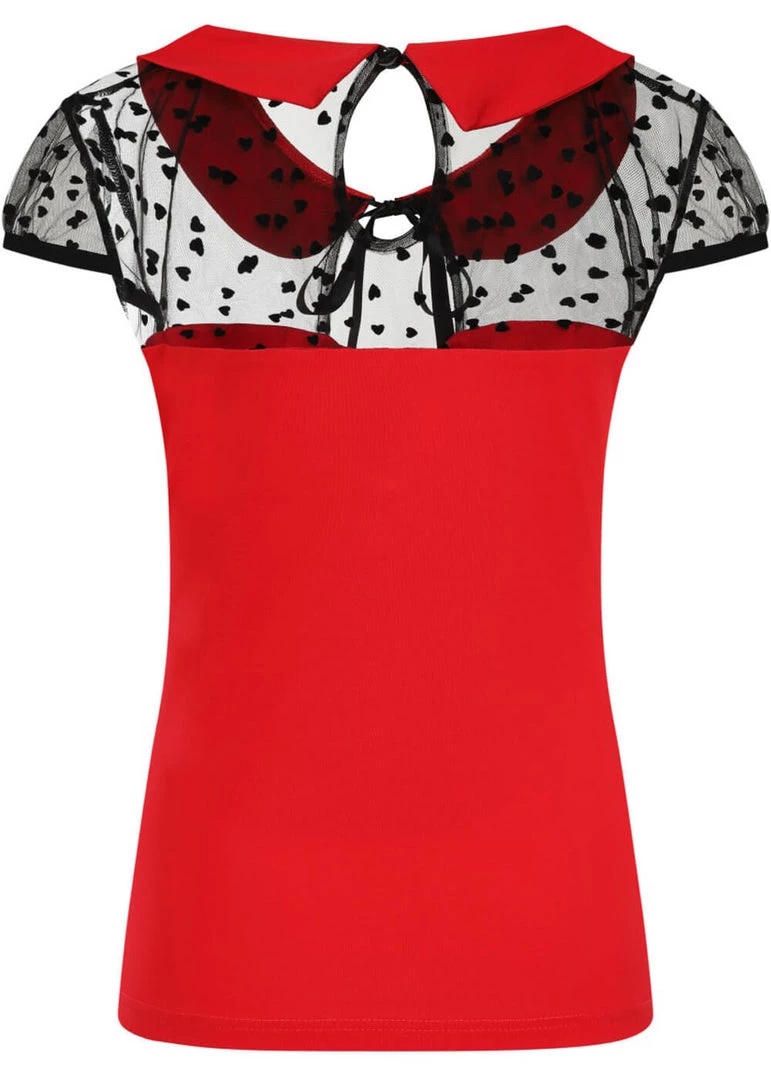 Banned Dark Heart Desire 50's Top Red New In