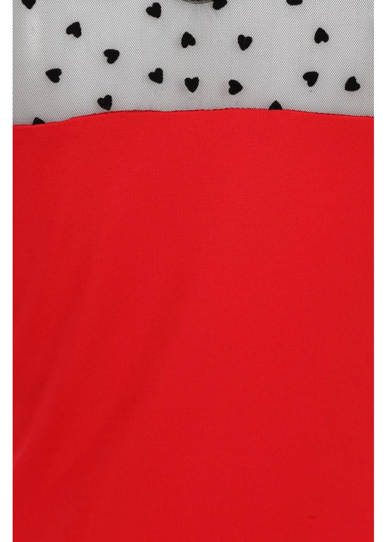 Banned Dark Heart Desire 50's Top Red New In