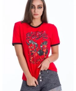 Banned Hell Yeah Devil T-Shirt Red