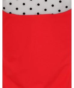 Banned Smoulder Polkadot 50's Top Red