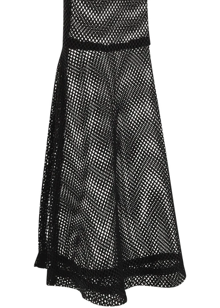 New In Banned Morwenna Bat Mesh 80's Top Black