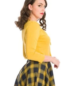 Banned Dream Big Jersey Top Mustard New In