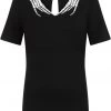 Banned Skeleton Heart Top Black New In