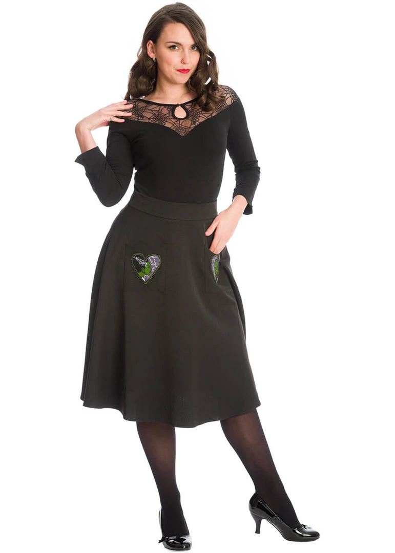 Banned Spider Nights 50's Top Black New In