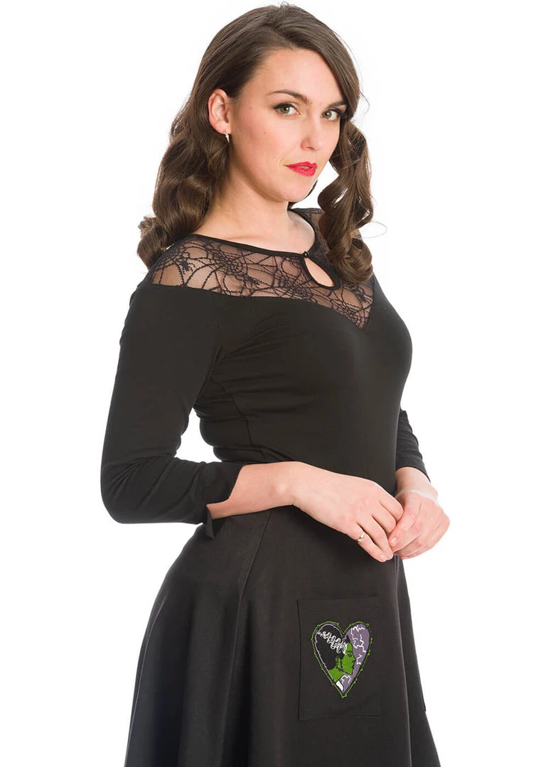 Banned Spider Nights 50's Top Black New In