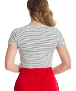 Banned Danni Stripe 50's Top White New In