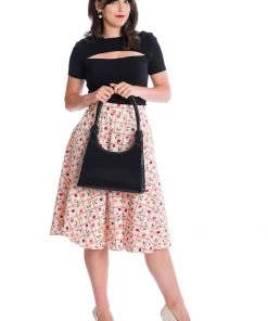 Banned Rose Top Black