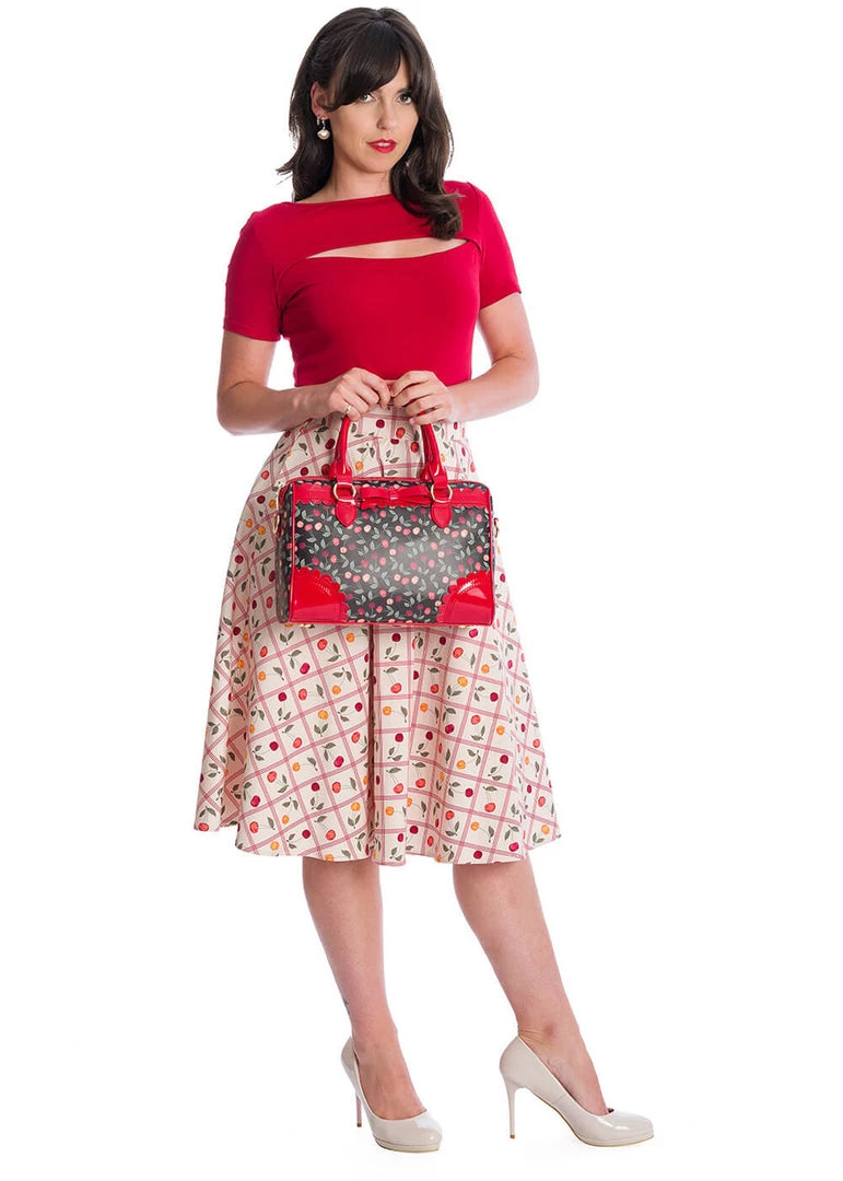 New In Banned Rose Top Red