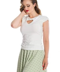 New In Banned Be Free 50's Top Ivory