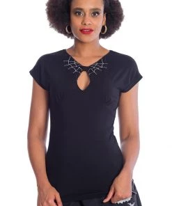 New In Banned Release The Spiders 50's Top Black