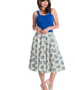 Banned Dora Strap 50's Top Blue