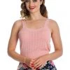 Banned Dora Strap 50's Top Pink