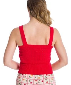 Banned Dora Strap 50's Top Red New In