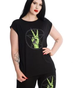 Banned Zombie Hand T-Shirt Black