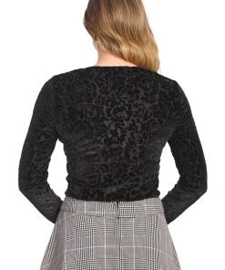 Banned Evening Rose 50's Top Black New In