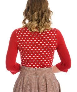 New In Banned Hearts 50's Jumper Rust