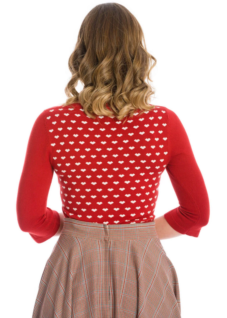 New In Banned Hearts 50's Jumper Rust