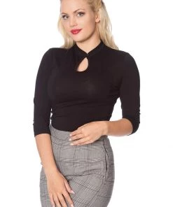 Banned Peekaboo 40's Top Black