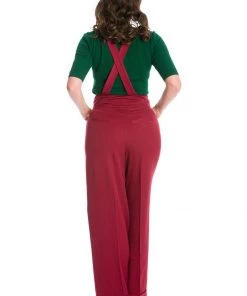 New In Banned Her Favorites 40's Trousers Burgundy