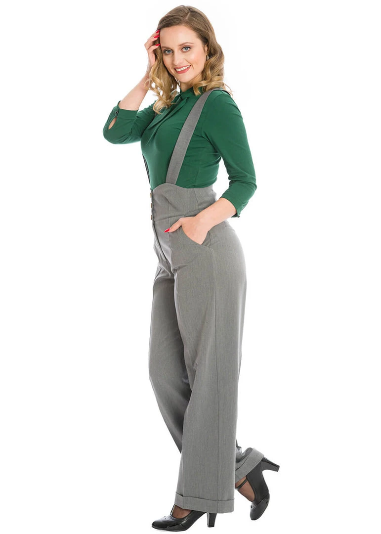 New In Banned Her Favorites 40's Trousers Grey