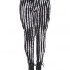 New In Banned Spooky Nightwalks Trousers Black White