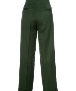 Banned Adventures Ahead 40's Trousers Dark Green New In