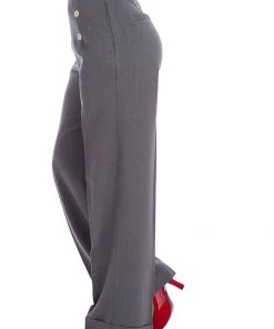 New In Banned Adventures Ahead 40's Trousers Grey