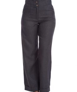 Banned Sassy 40's Trousers Grey
