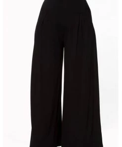 New In Banned Indiana 70's Palazzo Trousers Black
