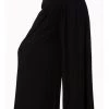 New In Banned Indiana 70's Palazzo Trousers Black