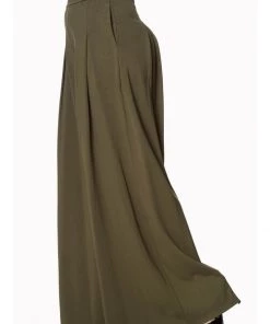 Banned Indiana 70's Palazzo Trousers Green New In