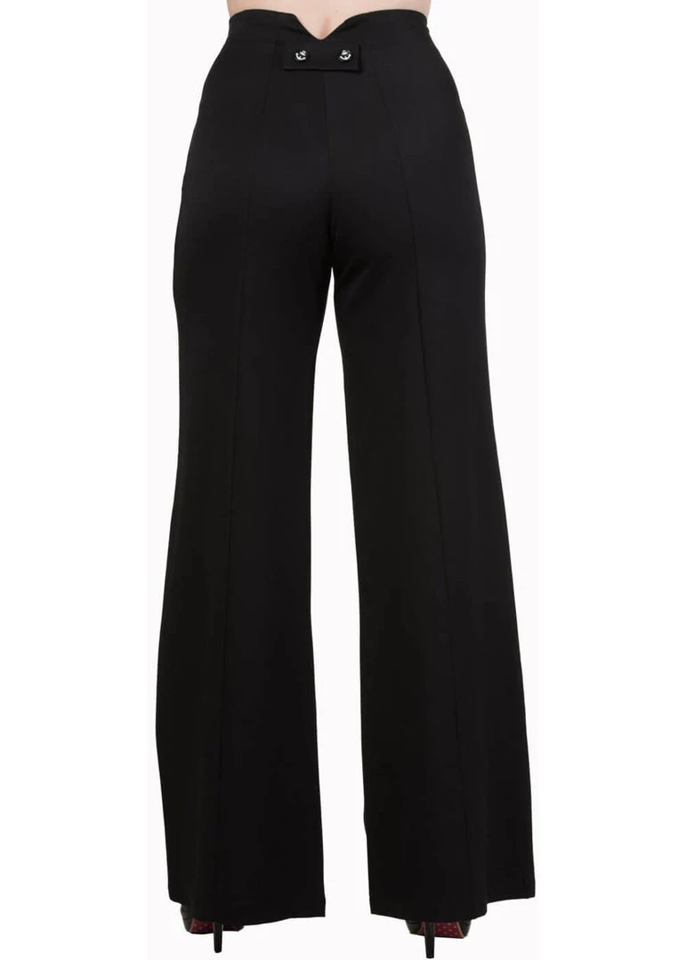 Banned Stay Awhile Sailor 40's Pants Black
