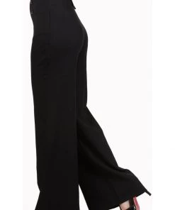 Banned Stay Awhile Sailor 40's Pants Black