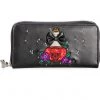 New In Banned Poison RIP Skull Wallet Black