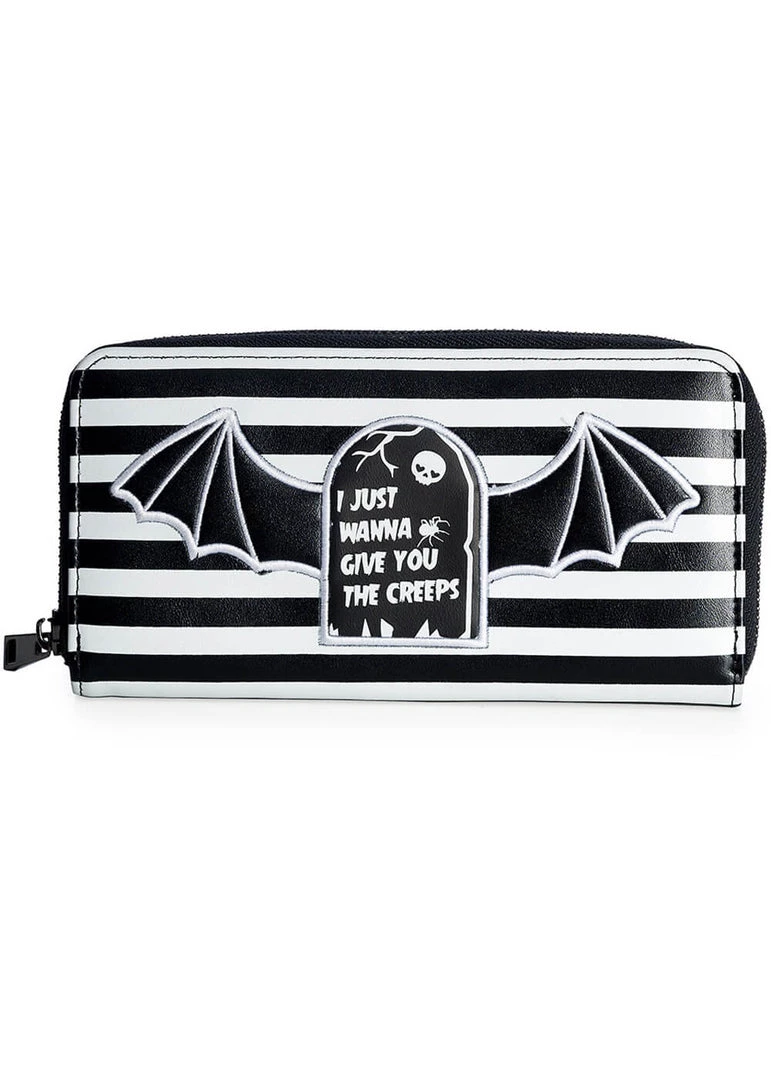 Banned Give You The Creeps Wallet Black