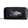 Banned Ishtar Skeleton Rose Wallet Black