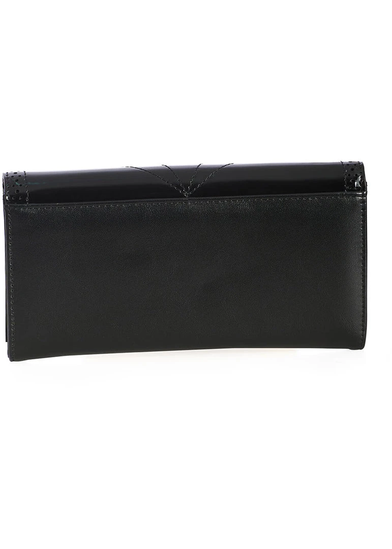 Banned Scalloped Wallet Black New In