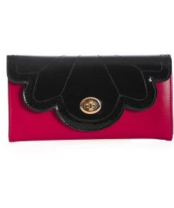 New In Banned Scalloped Wallet Red