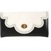 New In Banned Scalloped Wallet White