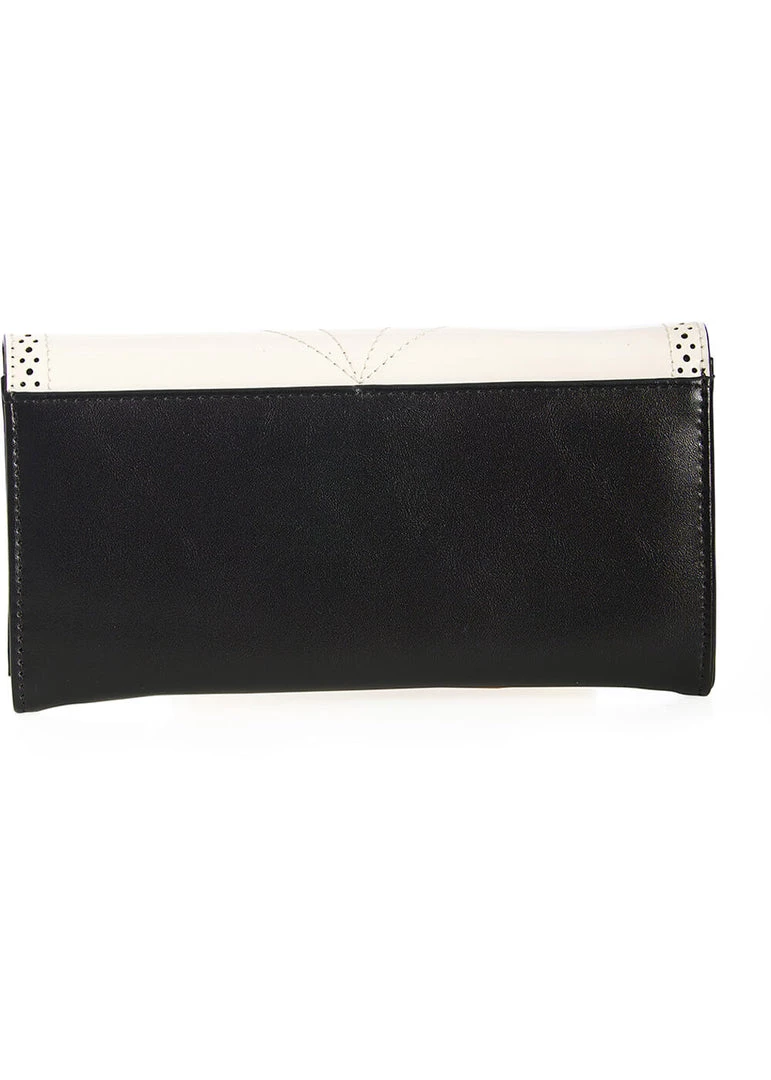 New In Banned Scalloped Wallet White