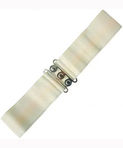 Banned Elastic 50's Belt Ivory