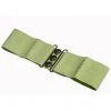 New In Banned Elastische 50's Riem Olive Green