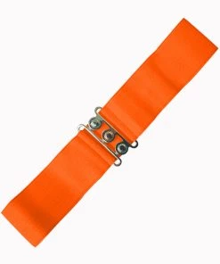 New In Banned Elastic 50's Belt Orange