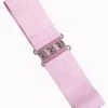 Banned Elastic 50's Belt Pale Pink
