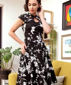 Banned Audreys 50's Swing Dress Black
