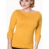 Banned Addicted 50’s Sweater Mustard