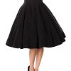 Belsira Paris 50's Swing Skirt Black New In