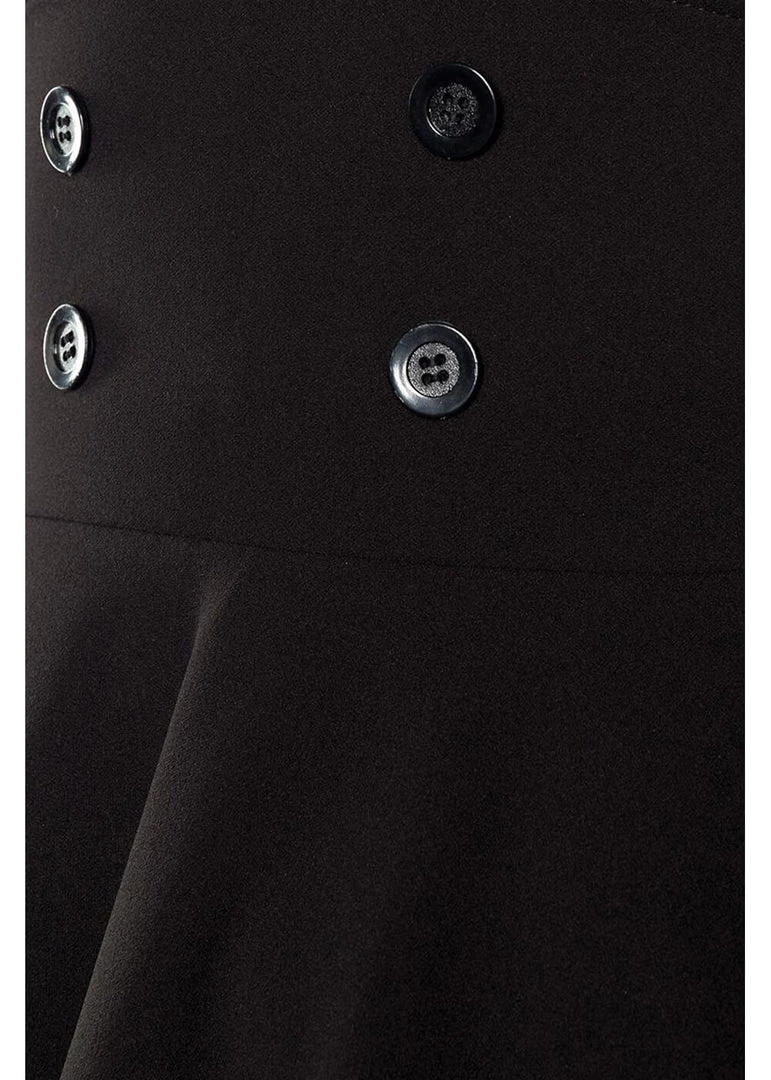 Belsira Paris 50's Swing Skirt Black New In