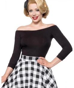 Belsira Olivia 50's Top Black New In