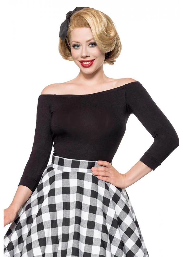 Belsira Olivia 50's Top Black New In